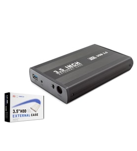 3.5 Inç Sata Hdd Harici Disk Kutusu Usb 3.0 - Siyah HDX1756