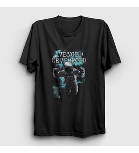 Presmono Unisex Siyah Space Avenged Sevenfold T-Shirt 388843tt