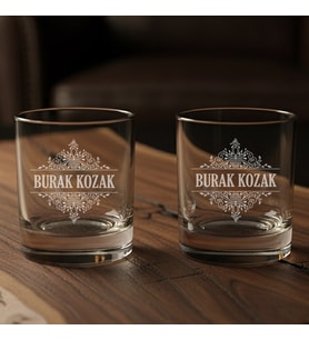 Babaya Özel Hediye İsim Yazılı 2’li Tennessee Reserve Whiskey Tumbler