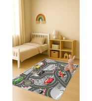 Modern Dijital Baskı Kaymaz Taban Çocuk ve Genç Odası Halısı H0717