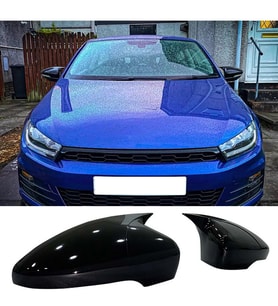 Vw Scirocco Batman Yarasa Ayna Kapağı Piona Black ABS 2008-2017