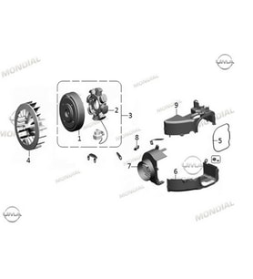 MONDİAL SİLİNDİR ÜST KORUYUCU RİTMİCA 100-110 SPEEDY ORJ