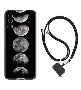 General Mobile Gm 23 Kılıf Resimli Boyun Askılı İpli Desenli Silikon Great Moons 1354