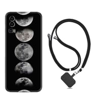 General Mobile Gm 23 Kılıf Resimli Boyun Askılı İpli Desenli Silikon Great Moons 1354
