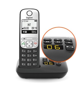 Gigaset A690A Quad 4 Ahizeli Telesekreterli Telsiz Telefon (Siyah)