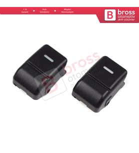 Land Rover Rang.e Rover Sport MK1 L320 2005-2009 İçin 2 Adet Cam Açma Düğmesi Plastik Kapağı YUD501570PVJ