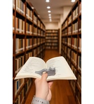 Kitap Ayracı - Sayfa Tutucu - Tek El Kitap Okuma Aparatı (Kedi) (Karışık)