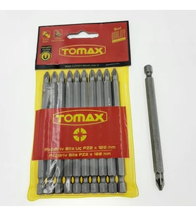 Tomax PZ2X100 Yıldız Manyetik Bits Uç Pozidriv 10 Adet