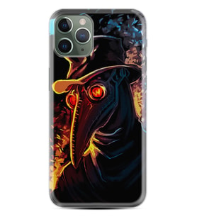Apple iPhone 11 12 13 14 Pro Max Kılıf Desemli Silikon Karga 1616