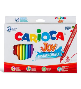 Carioca Joy Süper Yıkanabilir Keçeli Boya Kalemi 24'Lü 40615