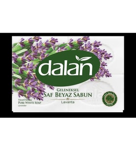 Dalan Geleneksel Saf Lavanta Özlü Beyaz Sabun 4'lü