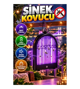 Şarj Edilebilir UV Sivrisinek Öldürücü Lamba – Sessiz, Taşınabilir, 360° Koruma