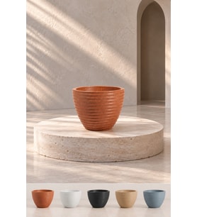 BOSTANN DEKORATİF SAKSI - LILYUM 320 - 13 LİTRE (Kahverengi)