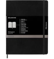 Moleskine Pro Defter Xl Boy Siyah Yumuşak Kapak (Standart)