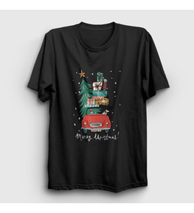 Presmono Unisex Siyah Hediyeler Yılbaşı T-Shirt 269533tt