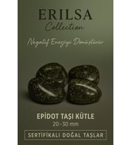 Sertifikalı Epidot Taşı Kütle 20–30 mm – Negatif Enerjiyi Dönüştüren Doğal Taş (Çok Renkli)