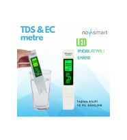Dijital TDS ve EC Su Ölçer, Hidroponik, Akvaryum ve İçme Suyu Test Cihazı