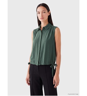 LCW EVERYDAY Yeşil Oversize Kadın Gömlek
