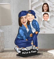 Kişiye Özel 2 Boyutlu Anneler Günü Ahşap Biblo-7