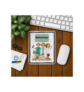 Veteriner Baskılı Oyuncu Mousepad 0348