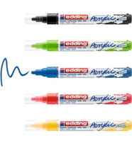 Edding 5100 Akrilik Boyama Markörü 2-3 mm 5 RENK SET BASIC 