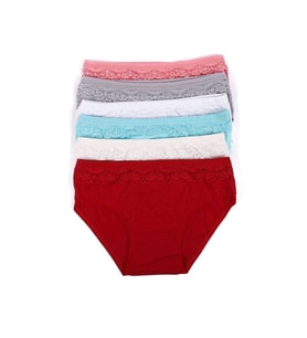 6 adet Kız Çocuk Dantelli Kız Bikini 408