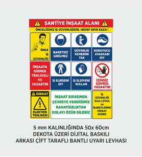 ŞANTİYE İNŞAAT ALANI 50X60 CM