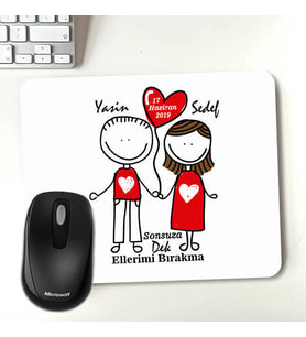 Kişiye Özel Aşka Kanatlanalım Kişiye Özel Mousepad