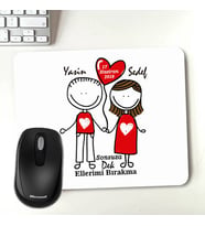 Kişiye Özel Aşka Kanatlanalım Kişiye Özel Mousepad
