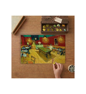 Van Gogh Gece Kahvesi Tasarımı 240 parça Ahşap Puzzle Ahşap Kutuda MP03024