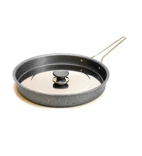 OMS 3222.32 Metal Kapaklı Granit Hamsi Tava 32x4 Cm (Gri)