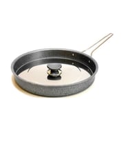 OMS 3222.32 Metal Kapaklı Granit Hamsi Tava 32x4 Cm (Gri)