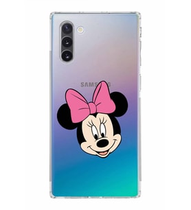 Samsung Galaxy Note 10  Kamera Korumalı Kapak Minnie Mouse Tasarımlı  Şeffaf  Kılıf
