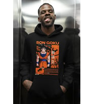 Son Goku Dragon Ball Baskılı Unisex Oversize Anime Karakter Hoodie