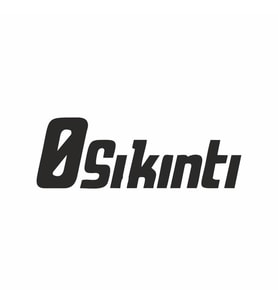 0 Sıkıntı Araba Sticker siyah 17x6 CM (Siyah)
