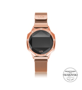 UPWATCH ICONIC ROSE GOLD SET WITH SWAN TOPAZ LOOP BAND