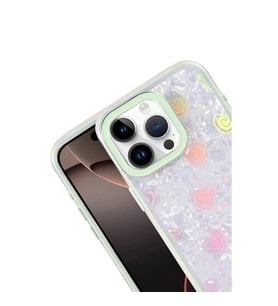 İphone 14 Pro Max Lumi Desenli Kapak - Yeşil