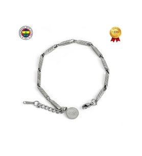 FB ÇİZGİLİ ÇELİK BİLEKLİK (Gri)