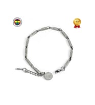 FB ÇİZGİLİ ÇELİK BİLEKLİK (Gri)
