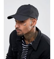 Kadın Erkek Siyah Baseball Cap Snapback Hat Hip-hop Adjustable Boy Caps (Siyah)