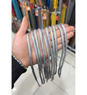 Hematit Taşı Hilal Kesim Mat Açık Gri Doğal Taş Dizi