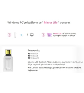 Lovense Bluetooth Adaptör-Pc Bağlantı Adaptörü