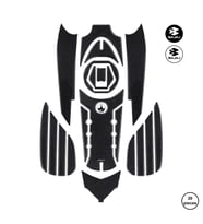 Grippatch - Pulsar NS 200 2024 ile Uyumlu Kaydırmaz 6D Karbon 20 Parça Tank Pad Seti GC36