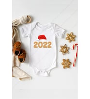 Yeni Yıl Özel Tasarım Bebek Zıbın Pamuklu Çıtçıtlı Body