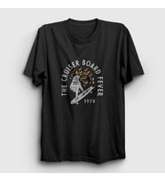 Presmono Unisex Siyah The Cruiser Board Sörf T-Shirt 289103tt