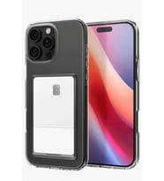 iPhone 16 Pro Max Kılıf Kart Şeffaf Silikon - Şeffaf
