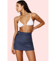Kadın Moda Keten Karışımlı Şort Etek Kemerli Yazlık Plaj Şıklığı Günlük Kullanım Modern Tasarım