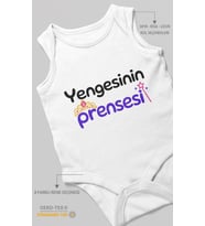Yengesinin Prensesi Sıfır Kollu Bebek Zıbını %100 Pamuk