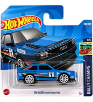 Hot Wheels '84 Audi Sport Quattro - Mavi (1/64) HCX60
