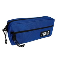 Jacbag Çift Fermuarlı Saks Mavi Erkek Çocuk Kalem Kutusu (Çok Renkli)